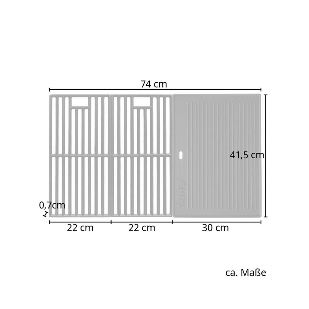 Thumbnail - Taino Grillrost, Schwarz, Metall, 74x41.5 cm, Grills & Outdoor-Küchen, Grillzubehör