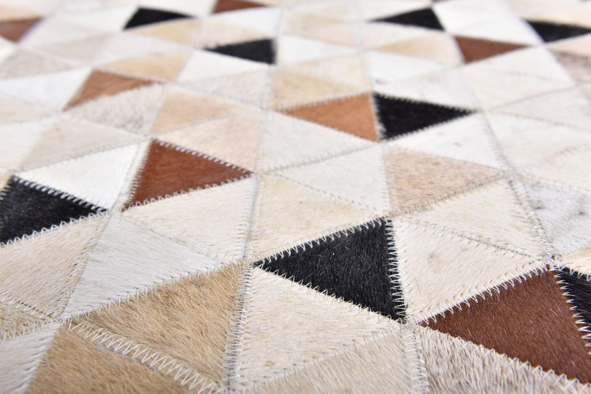 LEDERTEPPICH Kobe 70x140 cm - Naturfarben, Textil (70/140cm) - THEKO