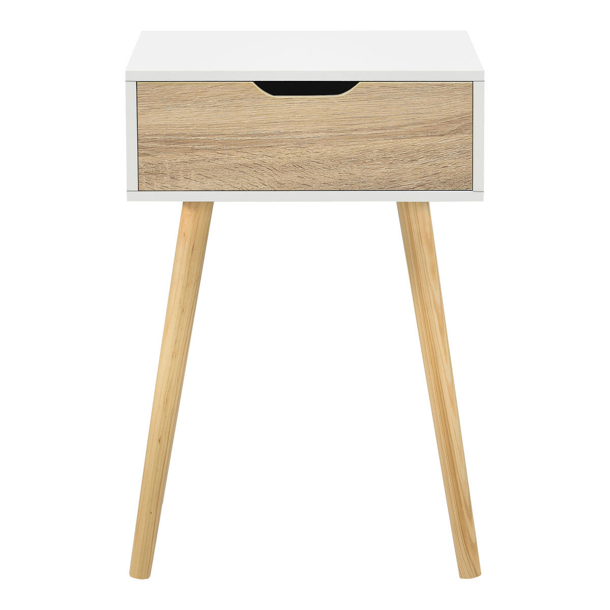 BEISTELLTISCH Östersund - Eichefarben/Naturfarben, Holz/Holzwerkstoff (30/40/60cm) - [en.casa]