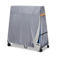 TISCHTENNISPLATTENABDECKUNG Grau 165 x 70 x 185 cm - Grau, Textil (70/185/185cm)