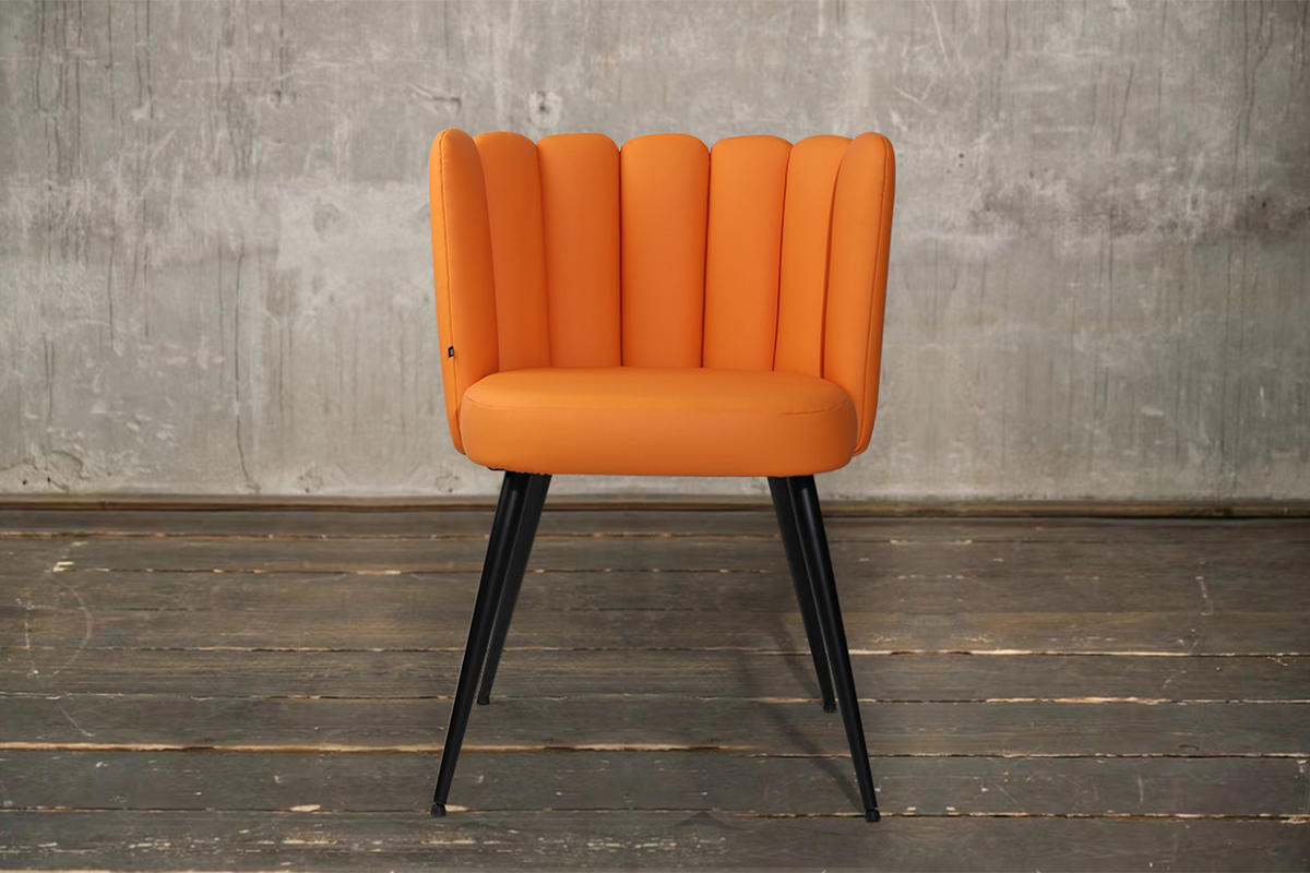 ESSZIMMERSTUHL JADA Orange Kunstleder - Orange, Textil (59/79/55cm) - KAWOLA