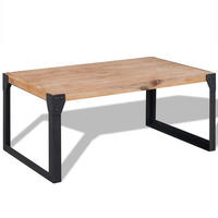 COUCHTISCH Massivholz Akazie 100x60x45 cm - Braun, Holz (100/60/45cm) - furnicato