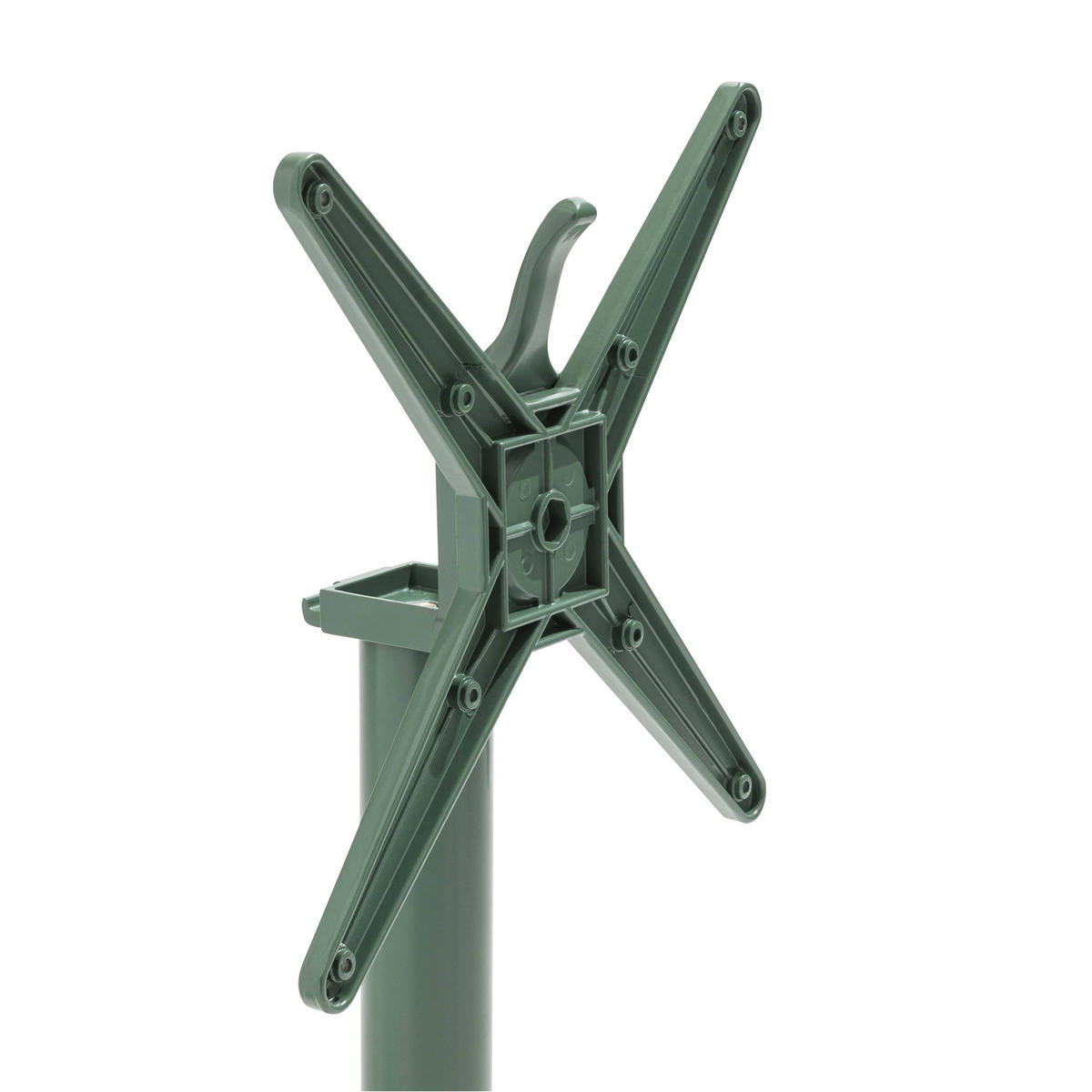 HOCHTISCH 60 x 60 cm, Dunkelgrünen - Grün, Metall (60/60/108cm) - Oviala