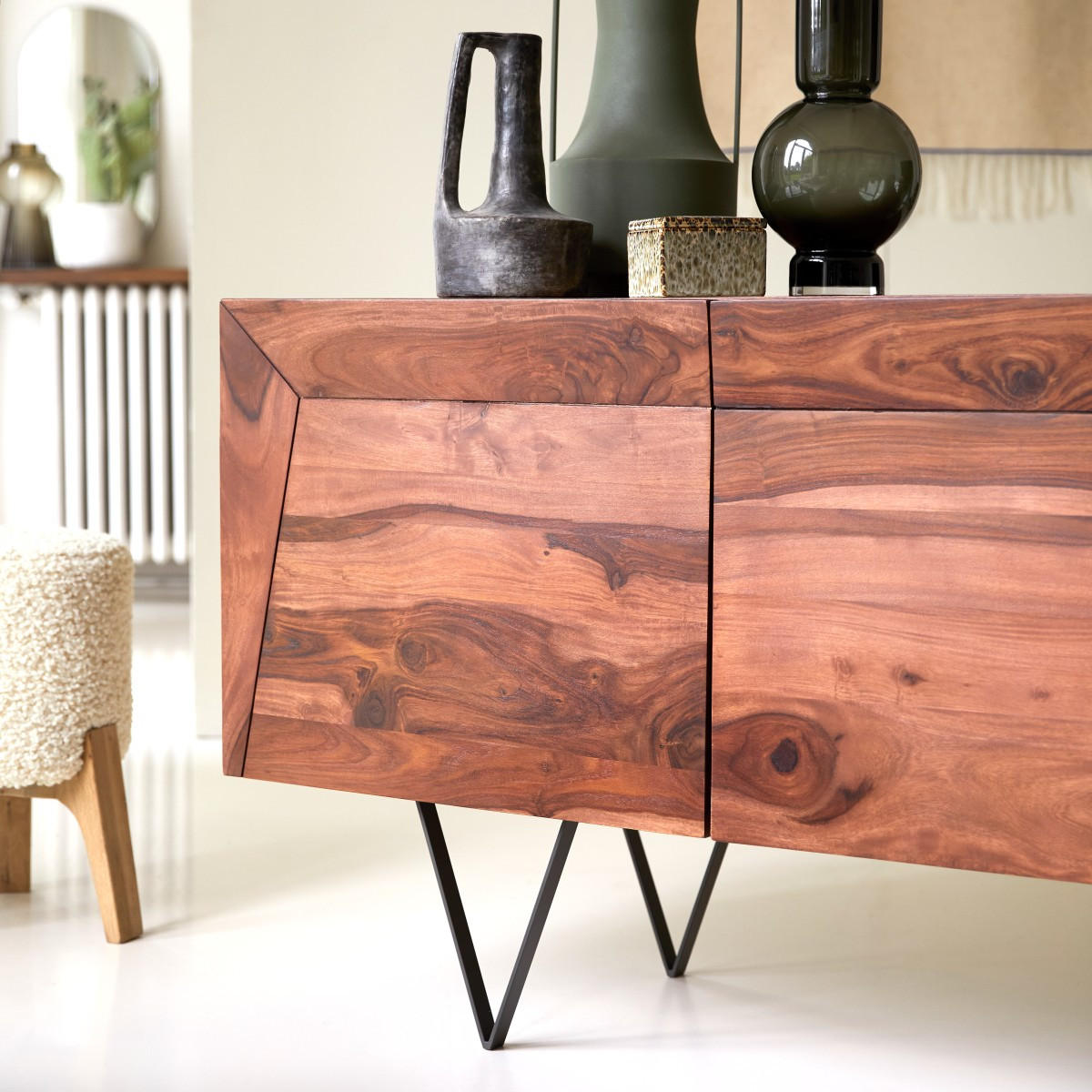SIDEBOARD Metric Braun aus Palisander - Braun, Holz (175/75/45cm) - Tikamoon