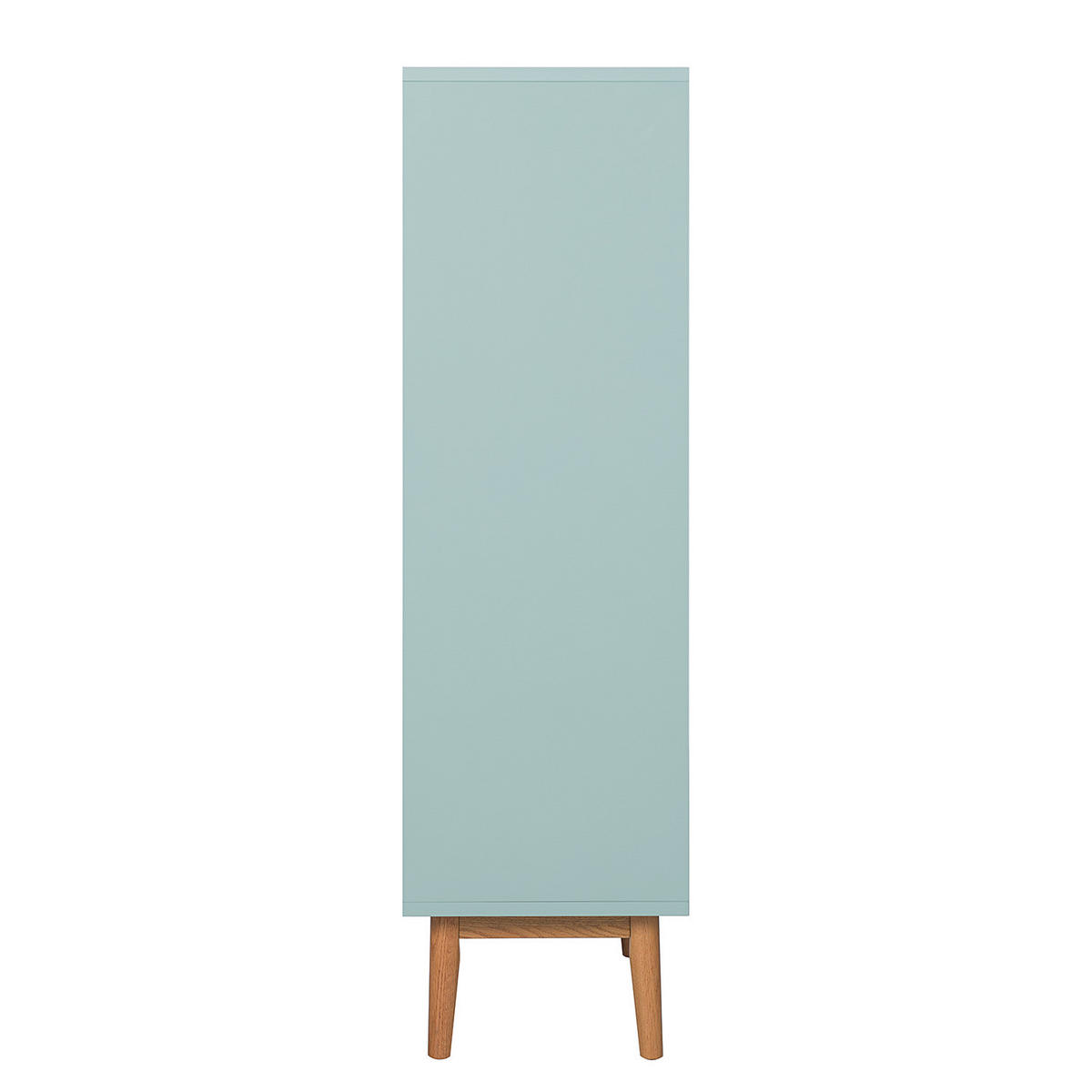 SCHUHKOMMODE mit 1 Schublade und 1 Tür - Eichefarben/Mintgrün, Holzwerkstoff (60/132/38cm) - home24