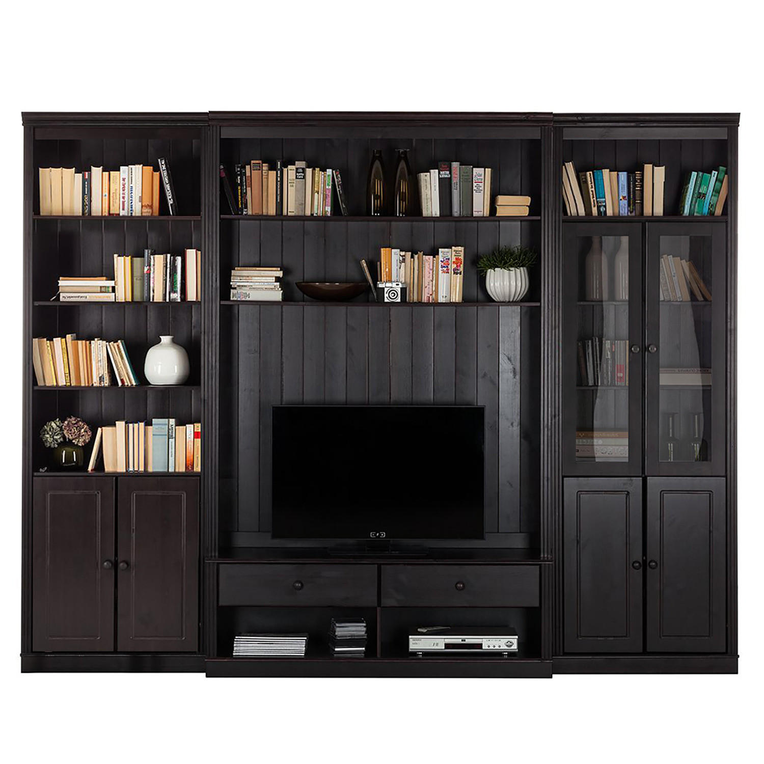 WOHNWAND - Kiefer massiv, Typ C - Kieferfarben, Holz (288/223/45cm) - home24