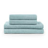 BADETUCH 4-teilig, 2x Badetuch 70/140 + 2x Handtuch 50/100 cm, Hellblau - Hellblau, Textil (70/140cm) - Blumtal