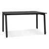SCHREIBTISCH Modern Holz Metall Design BELIQI, Schwarz 160x80x74,5 cm - Schwarz, Holzwerkstoff/Metall (80/160/75cm) - KADIMA DESIGN