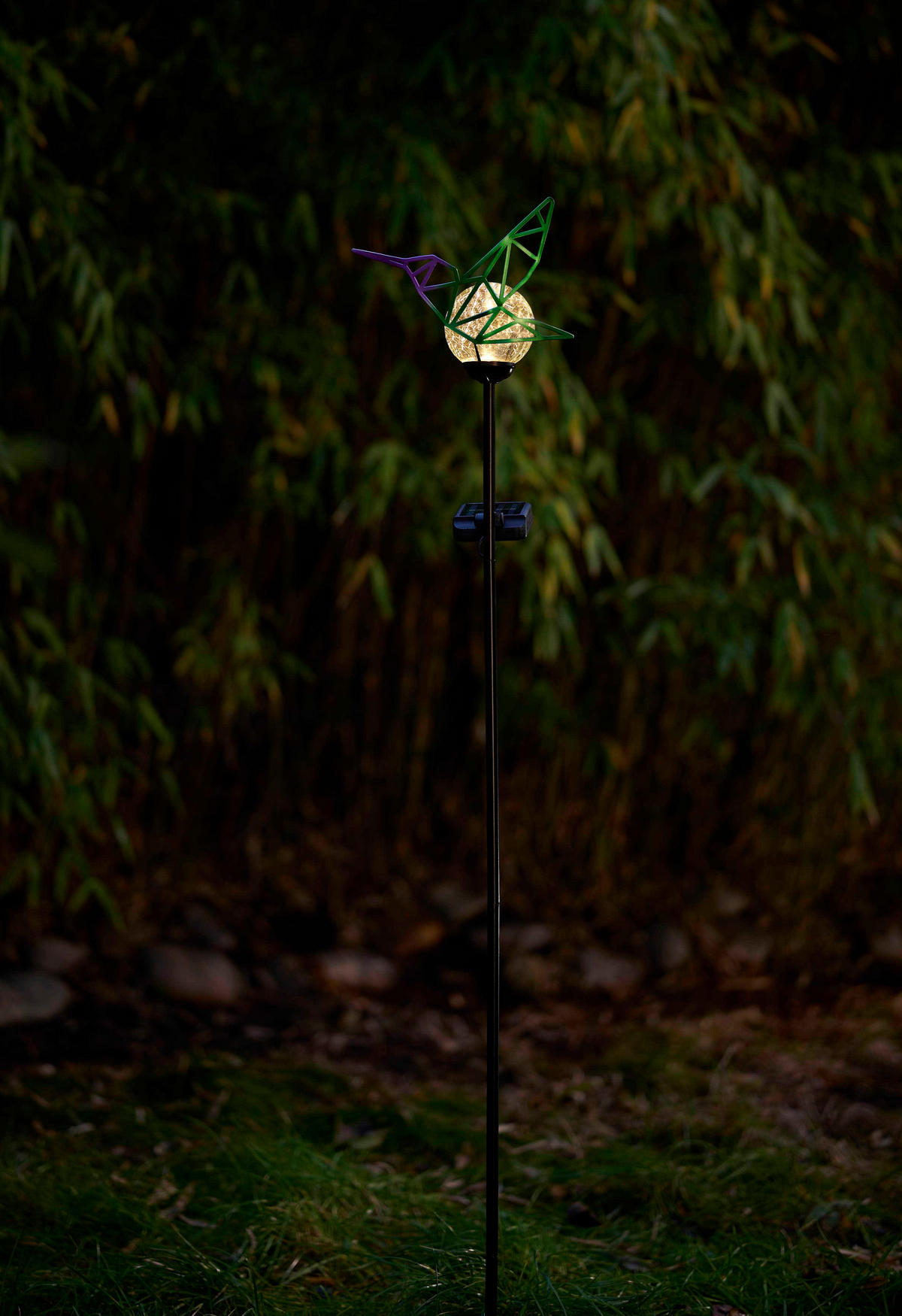 LED-SOLAR-GARTENSTÄBE - automatische Beleuchtung für stimmungsvolles Licht im Außenbereich, wetterbeständig - Rot, Kunststoff (12/18/80cm) - Northpoint