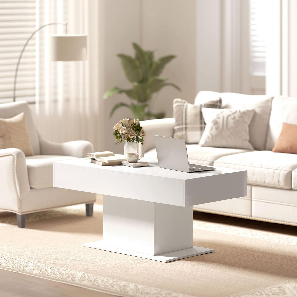 COUCHTISCH Schwarz 1 Stück - Schwarz, Kunststoff (178.5/53/49cm) - GiPP