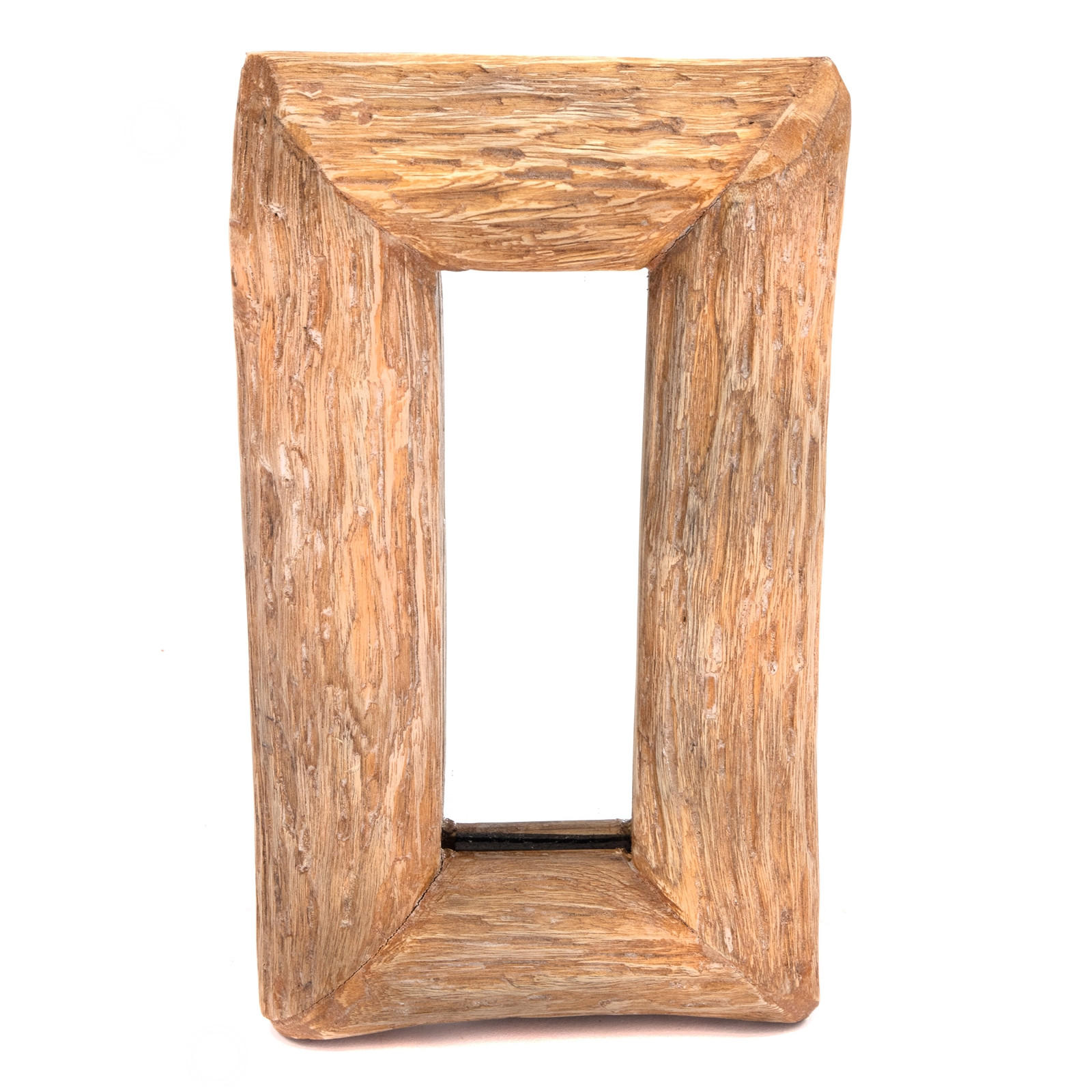 WANDSPIEGEL Base B 35x20cm, Massivholz naturfarben - Naturfarben, Holz (20/35/3cm) - CREEDWOOD
