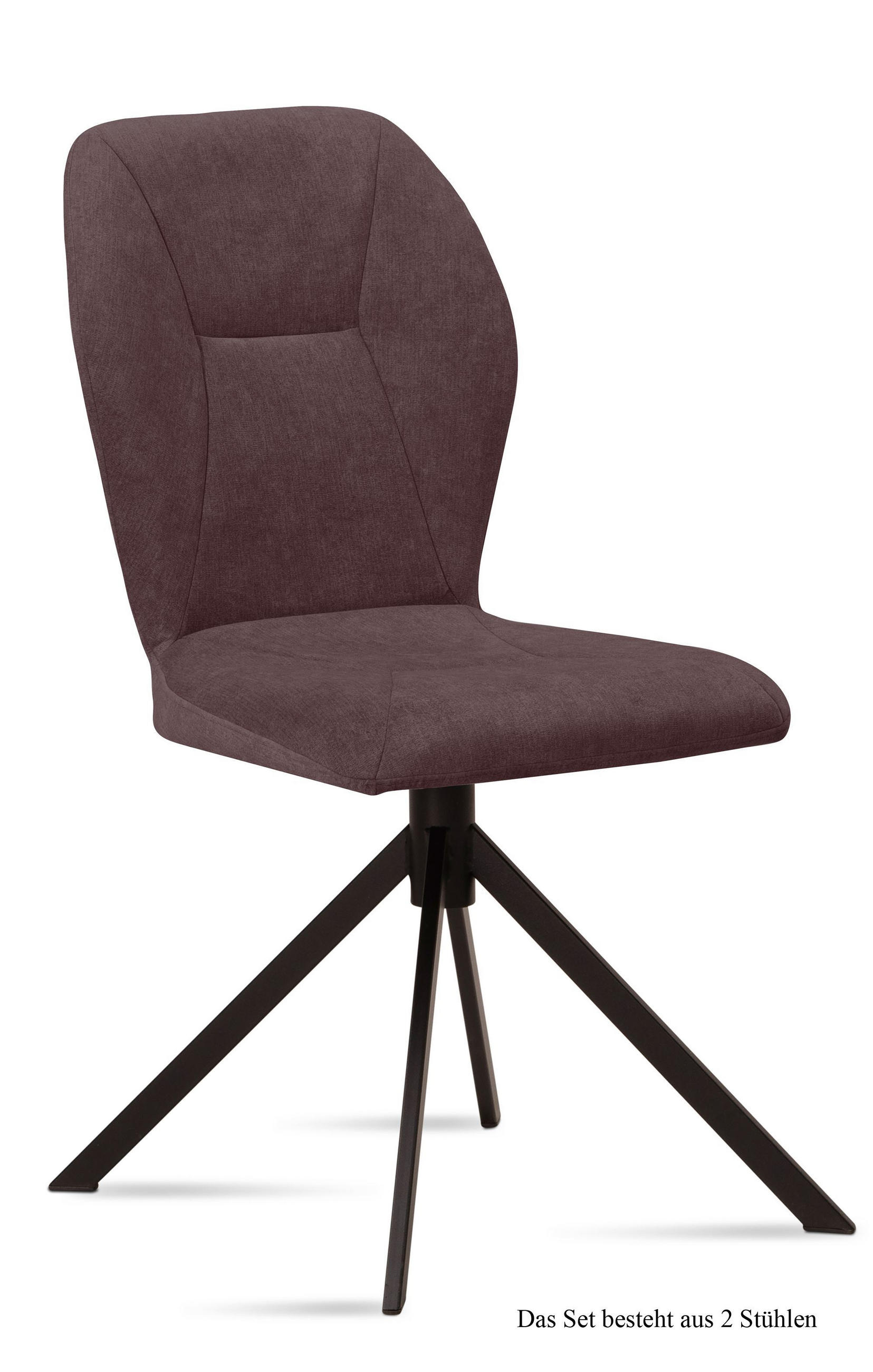 ESSZIMMERSTUHL (2er-Set) Dusca 51x92x60 Schwarz/Braun - Schwarz/Braun, Kunststoff (60/92/51cm) - 58aufmkessel