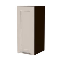 HÄNGESCHRANK Oslo W2/30 Lava / Kaschmir Matt 30 / 32,5 / 72cm - Kaschmir/Dunkelgrau, Holz/Holzwerkstoff (30/72/32.5cm) - Feldmann-Wohnen