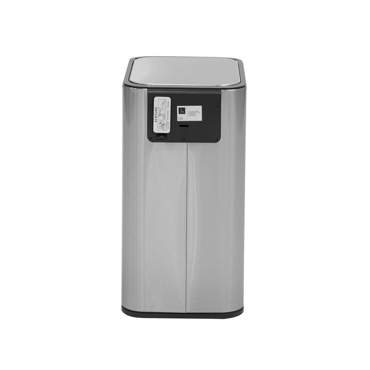 SENSORMÜLLEIMER SE13L - Silberfarben, Metall (21/40/29cm) - SVITA
