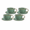CAPPUCCINOTASSEN Matera Grün 180 ml 4er Set - Grün, Keramik (0.29L) - Leonardo Living