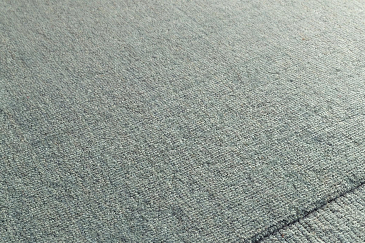 TEPPICH handgefertigt Wolle Baumwolle grün - Grün, Naturmaterialien (160/230cm) - AFK Living