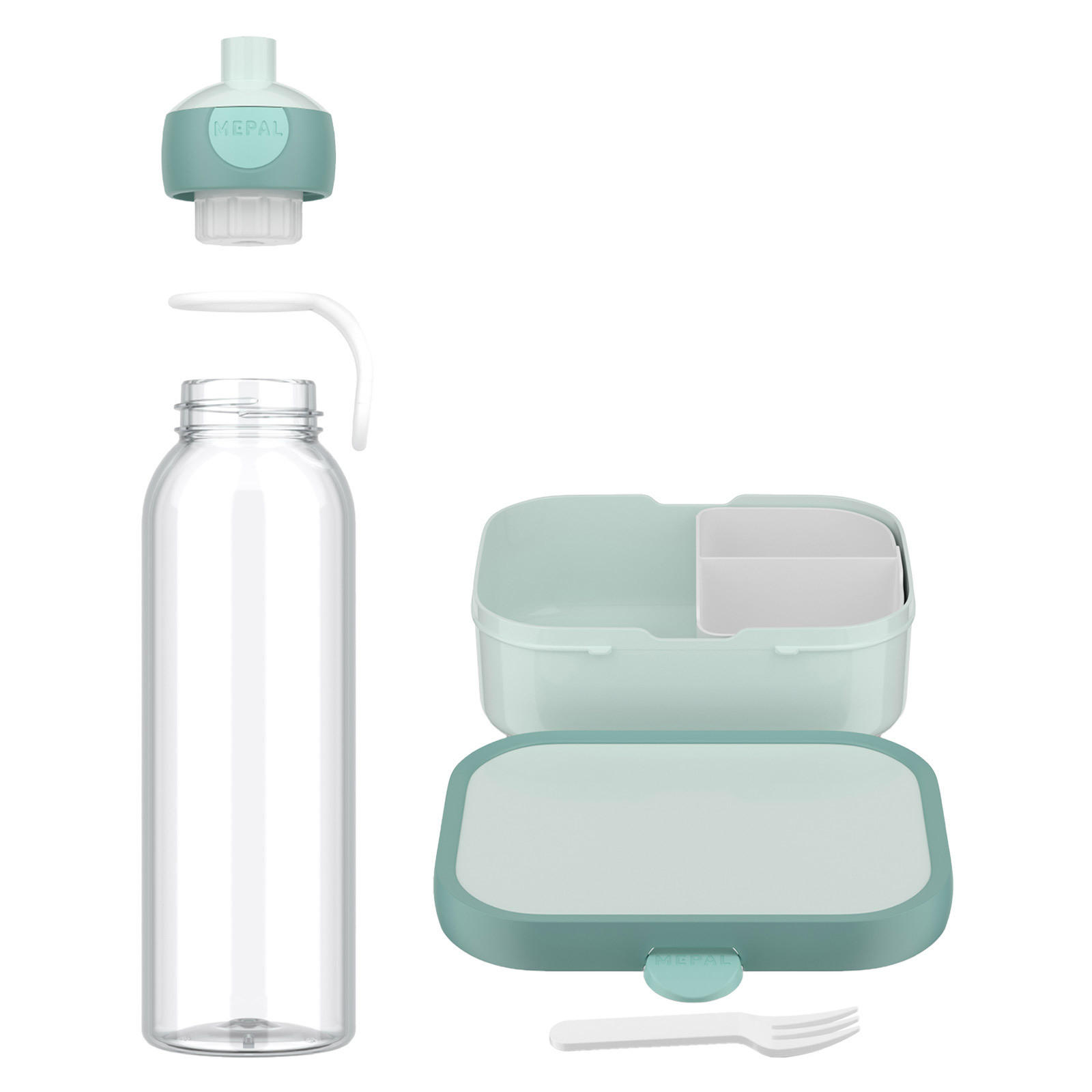 PAUSENSET Campus (2025) Cool Mint 2er Set - Mintgrün, Kunststoff (1/1/1cm) - Mepal