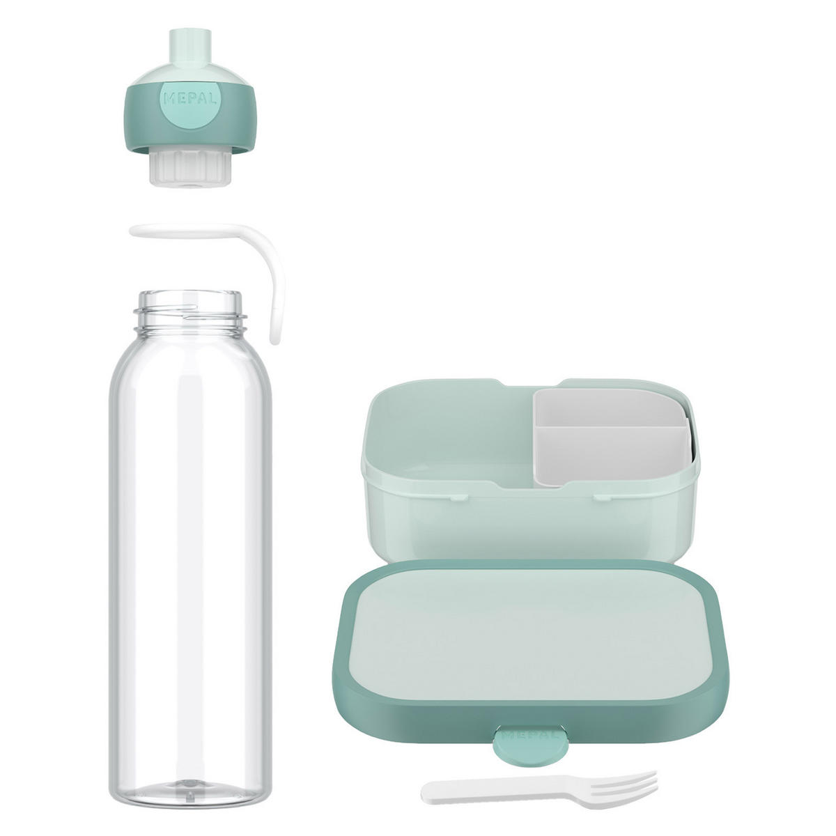 PAUSENSET Campus (2025) Cool Mint 2er Set - Mintgrün, Kunststoff (1/1/1cm) - Mepal