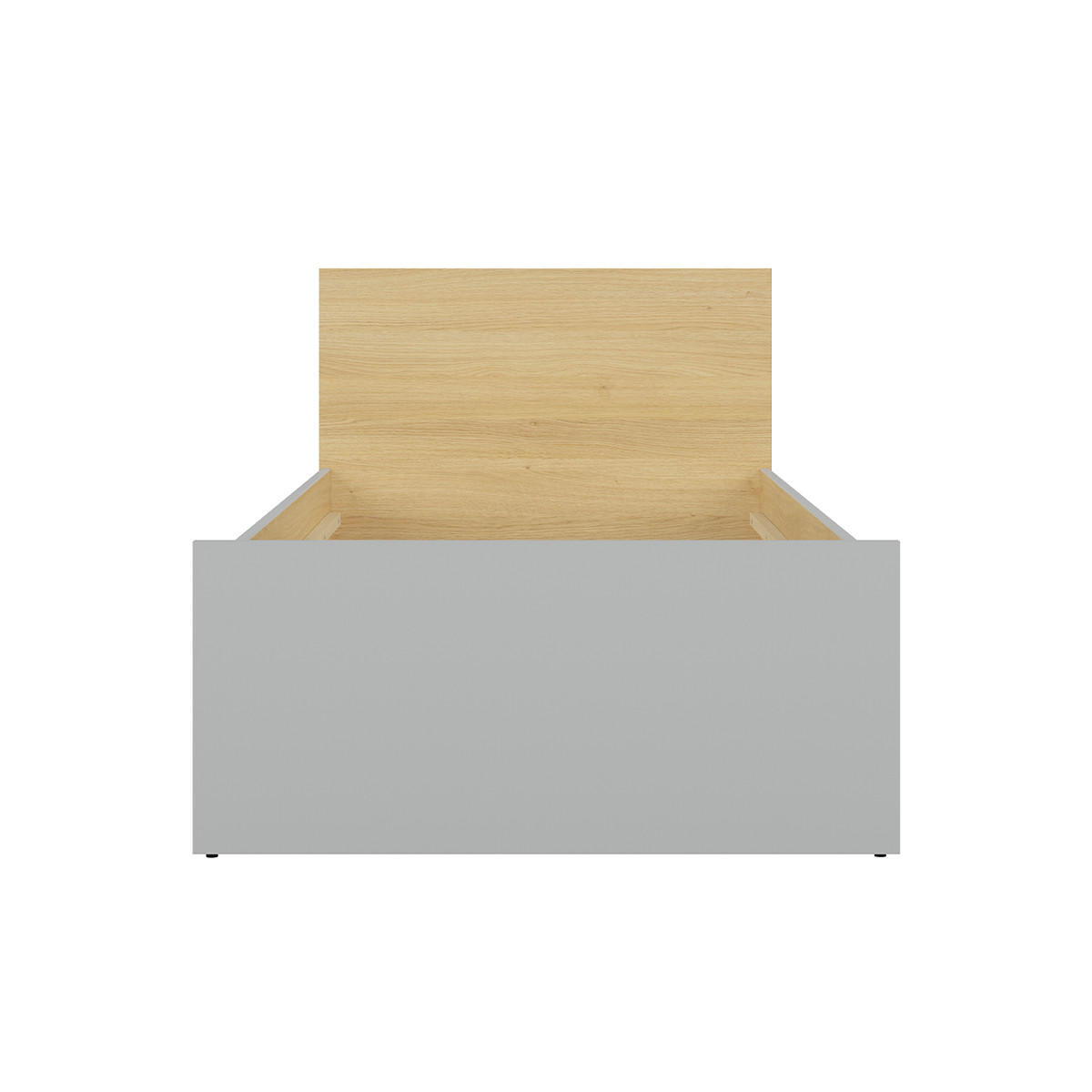 BETT 90/200 Pop Grau - Grau, Holzwerkstoff (90/200cm) - Petits-meubles