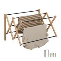 SUŠIAK na prádlo - viacfarebná, kov/drevo (71.5/45/59cm) - Relaxdays