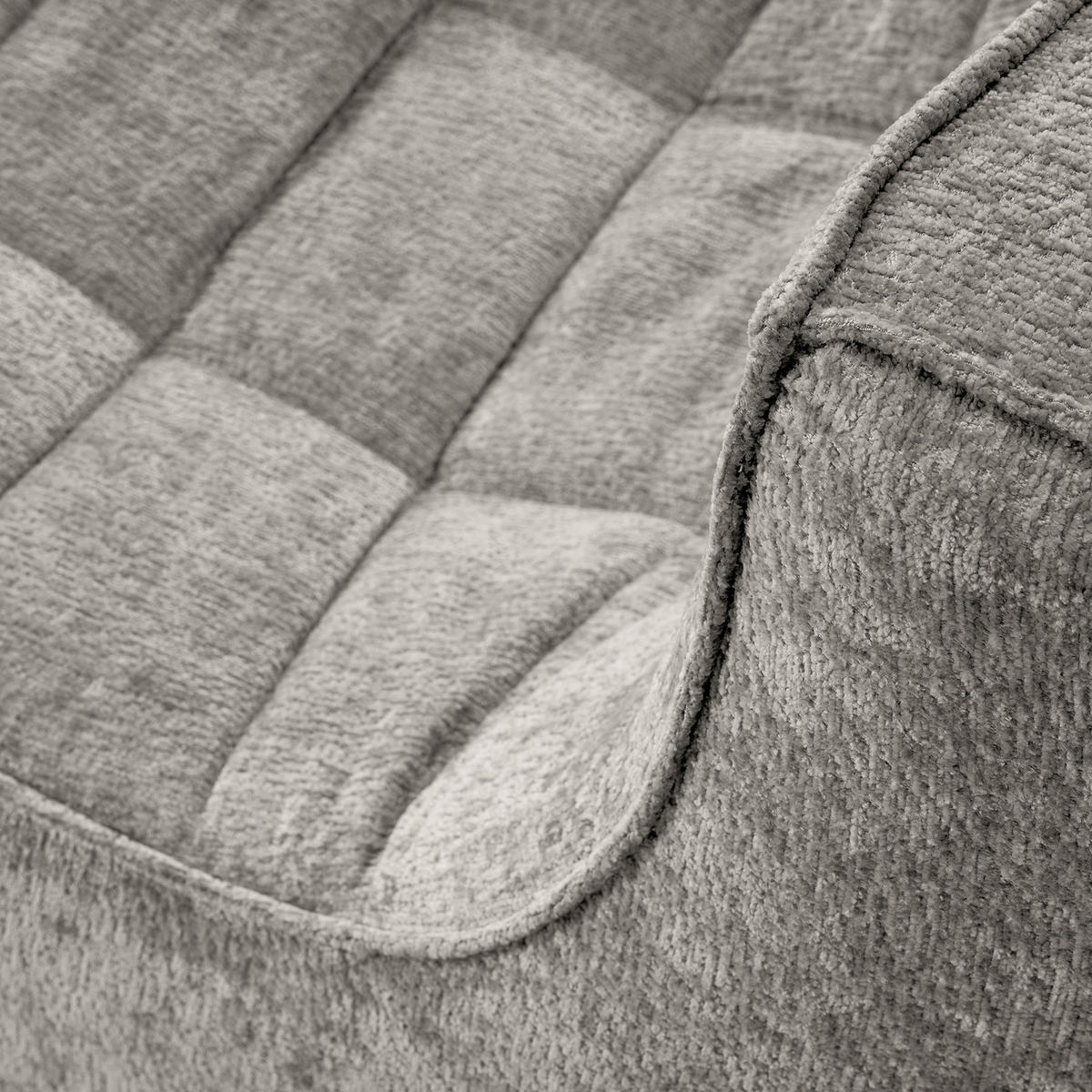 SESSEL - Bouclé - Grau, Textil (87/70/102cm) - home24