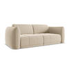3-SITZER SOFA Samt Stoff Beige - Beige/Creme, Kunststoff/Textil (210/74/105cm) - Makamii