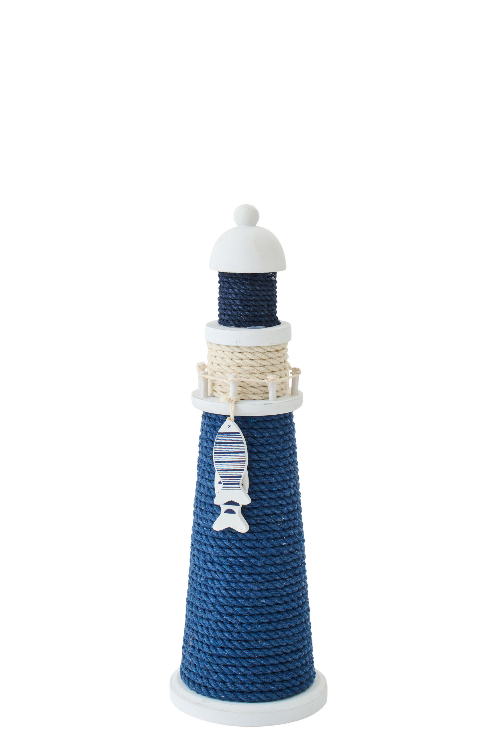 DEKOOBJEKT LEUCHTTURM - Blau, Holz (10/32/10cm) - J-Line
