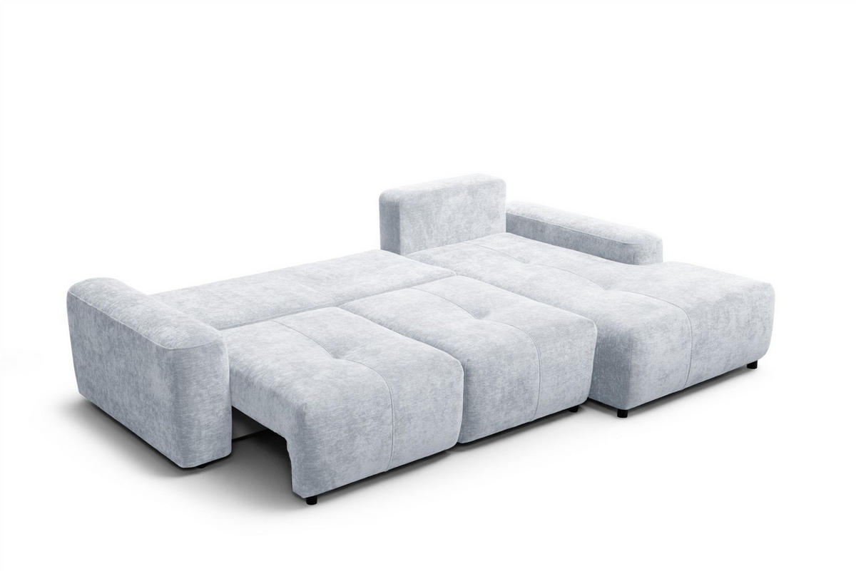 ECKSOFA Argos In Vibe - Hellblau, Holzwerkstoff/Textil (267/170cm) - Fun Möbel