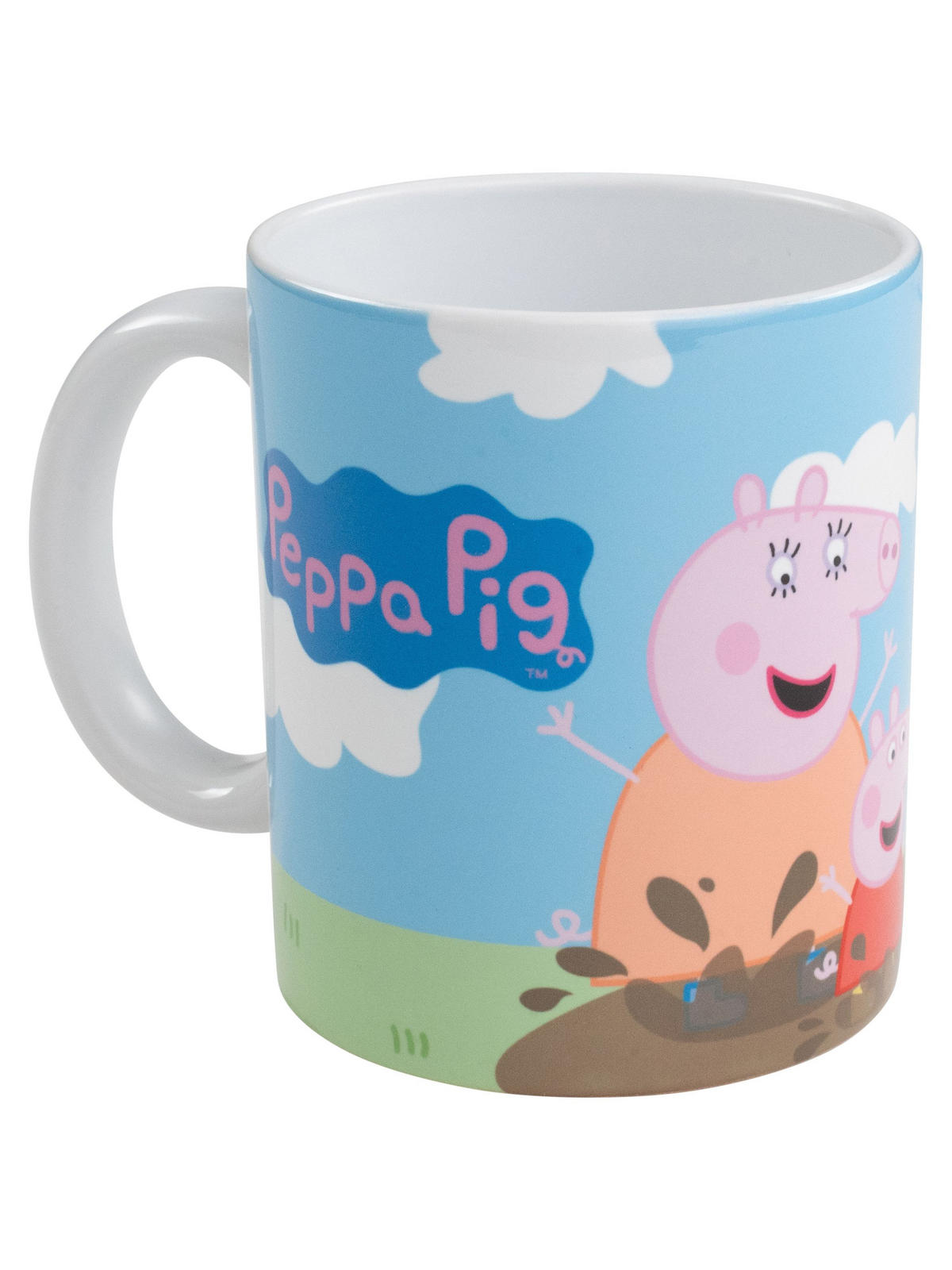 BECHER Peppa Wutz Matsch Mehrfarbig 320 ml - Multicolor, Keramik (0.32L) - United Labels