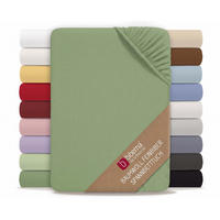 SPANNBETTTUCH Premium Biber fichte, 90x190 cm - 100x200 cm - Dunkelgrün, Textil (100/200cm) - biberna