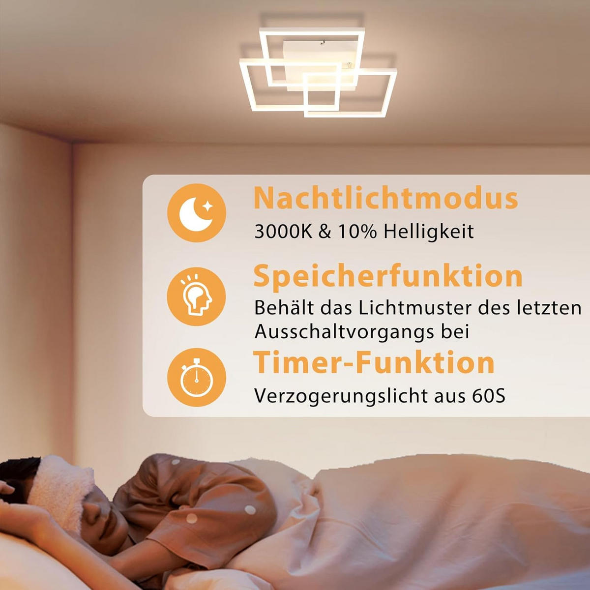 LED-DECKENLEUCHTE Schildfluch 40.0/9.0/40.0 cm - Schwarz, Metall (40/40/9cm) - ZMH