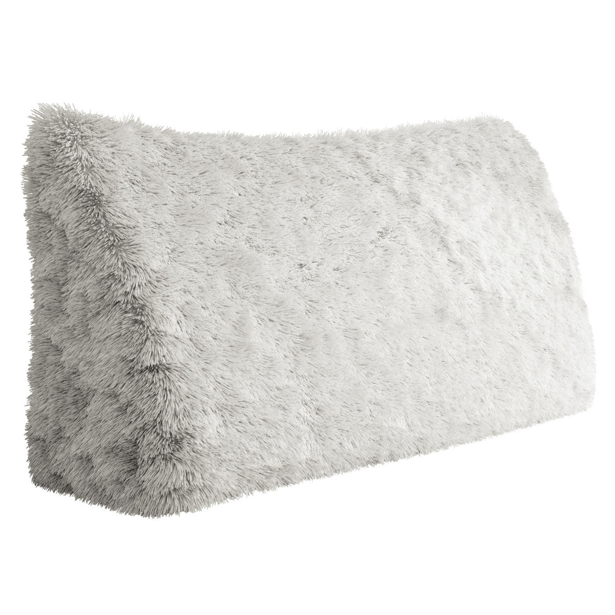 RÜCKENKISSEN Plüsch Weiß 180 cm - Weiß, Textil (50/180cm) - Vercart