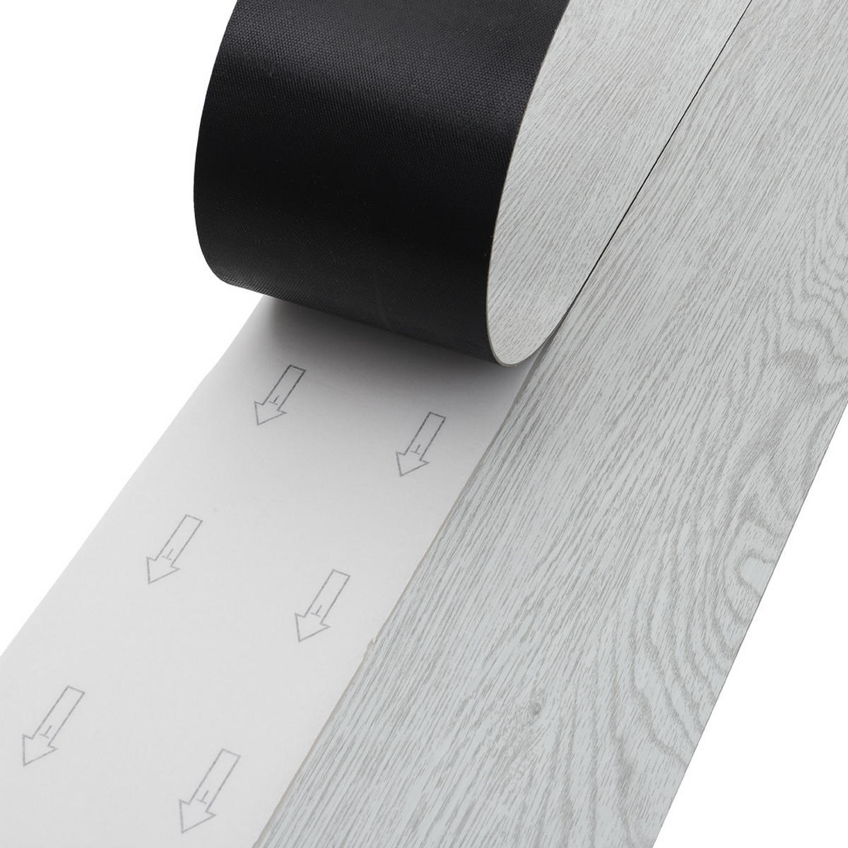 VINYLBODEN 5m²/36-TLG. selbstklebend PVC - Hellgrau, Kunststoff (0.2/91.5/15.2cm) - Livingandhome