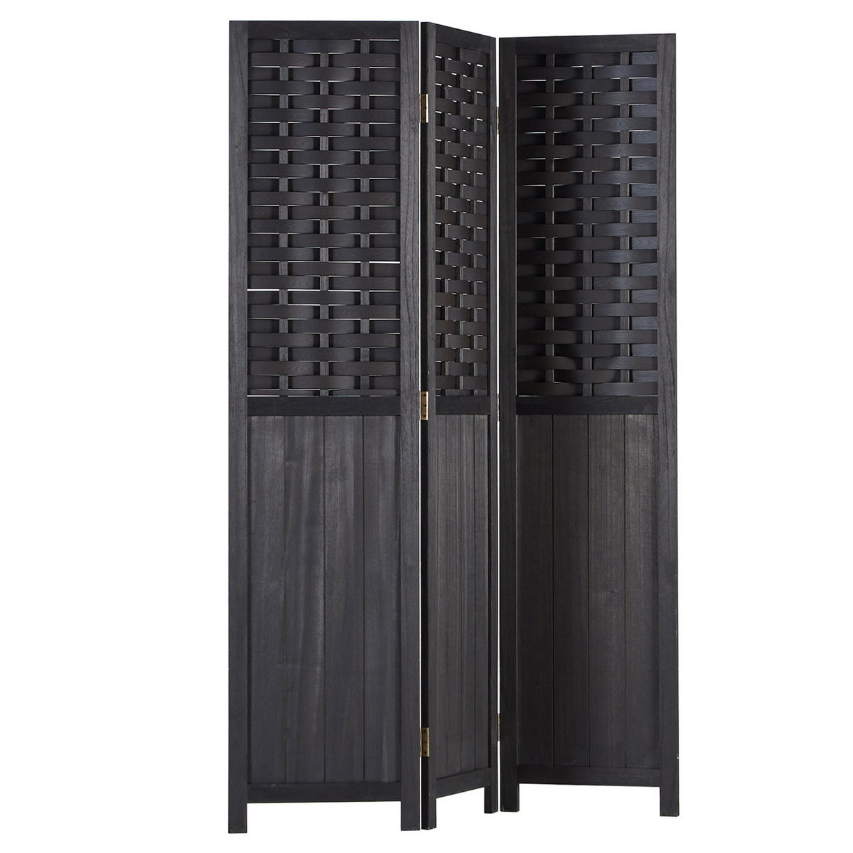 PARAVENT 120/170 cm Schwarz - Schwarz, Holz (120/170/2cm) - Homestyle4u