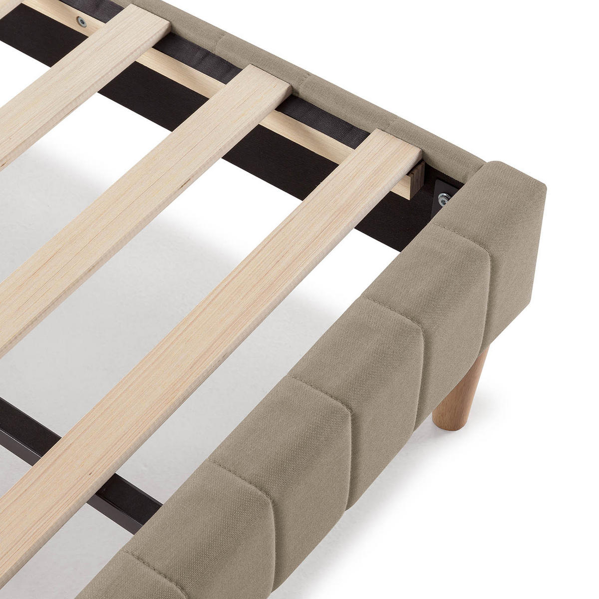POLSTERBETT 140x200 cm Eris, Beige - Beige, Textil (202/142/30cm) - VS Venta-stock
