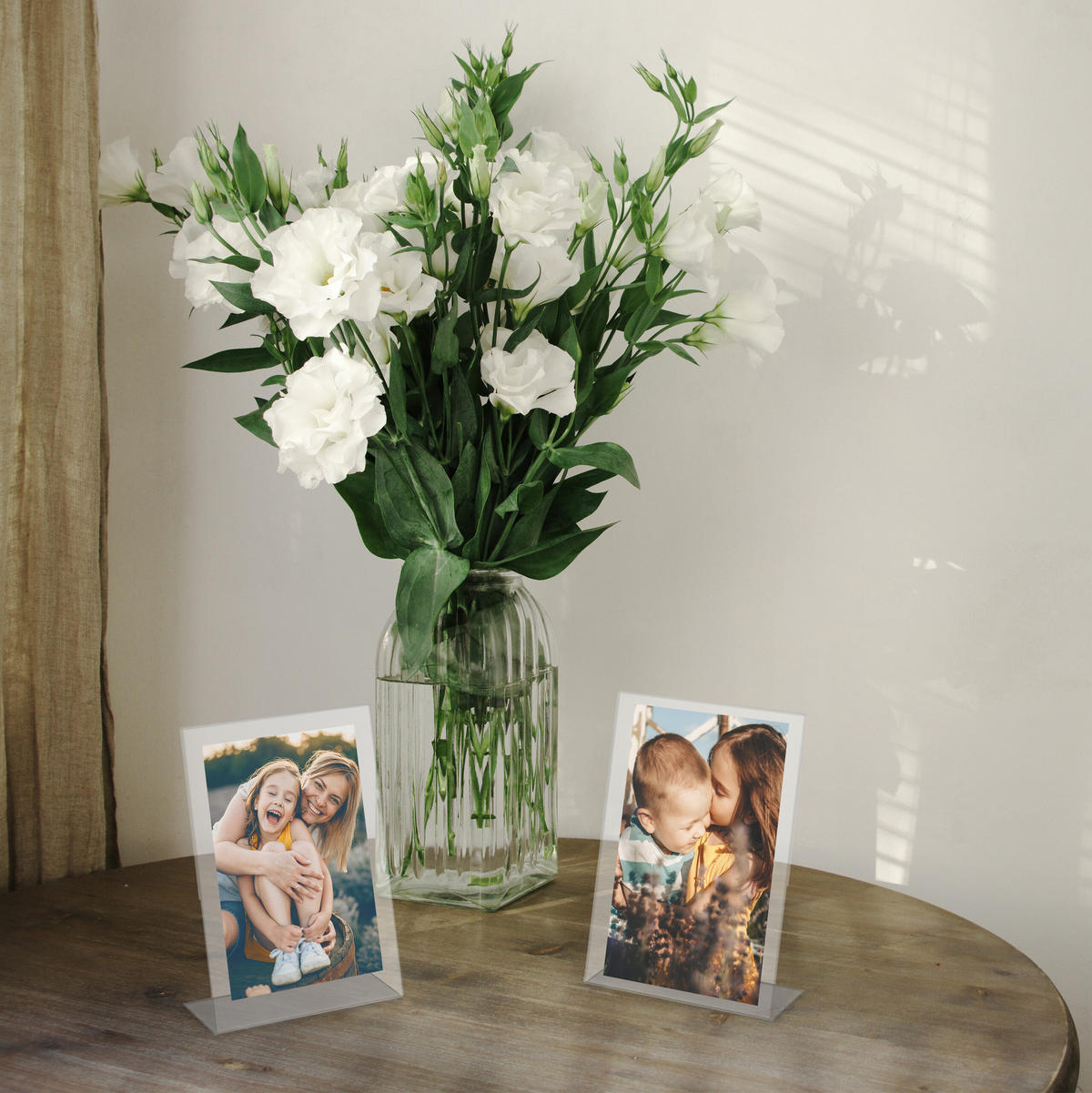 5XSTOLOVÝ stojan - priehľadné, plast (21/30.5/8cm) - Relaxdays