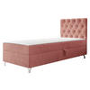 BOXBETT Chester 1, Seite: Rechts - Silberfarben/Bronzefarben, Holz/Textil (80/200cm) - MIRJAN24