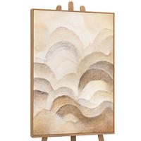 GEMÄLDE Horizontschichten Schattenfugenrahmen Eichefarben 120x80 cm - Eichefarben, Holz (120/80cm) - YS-art gallery