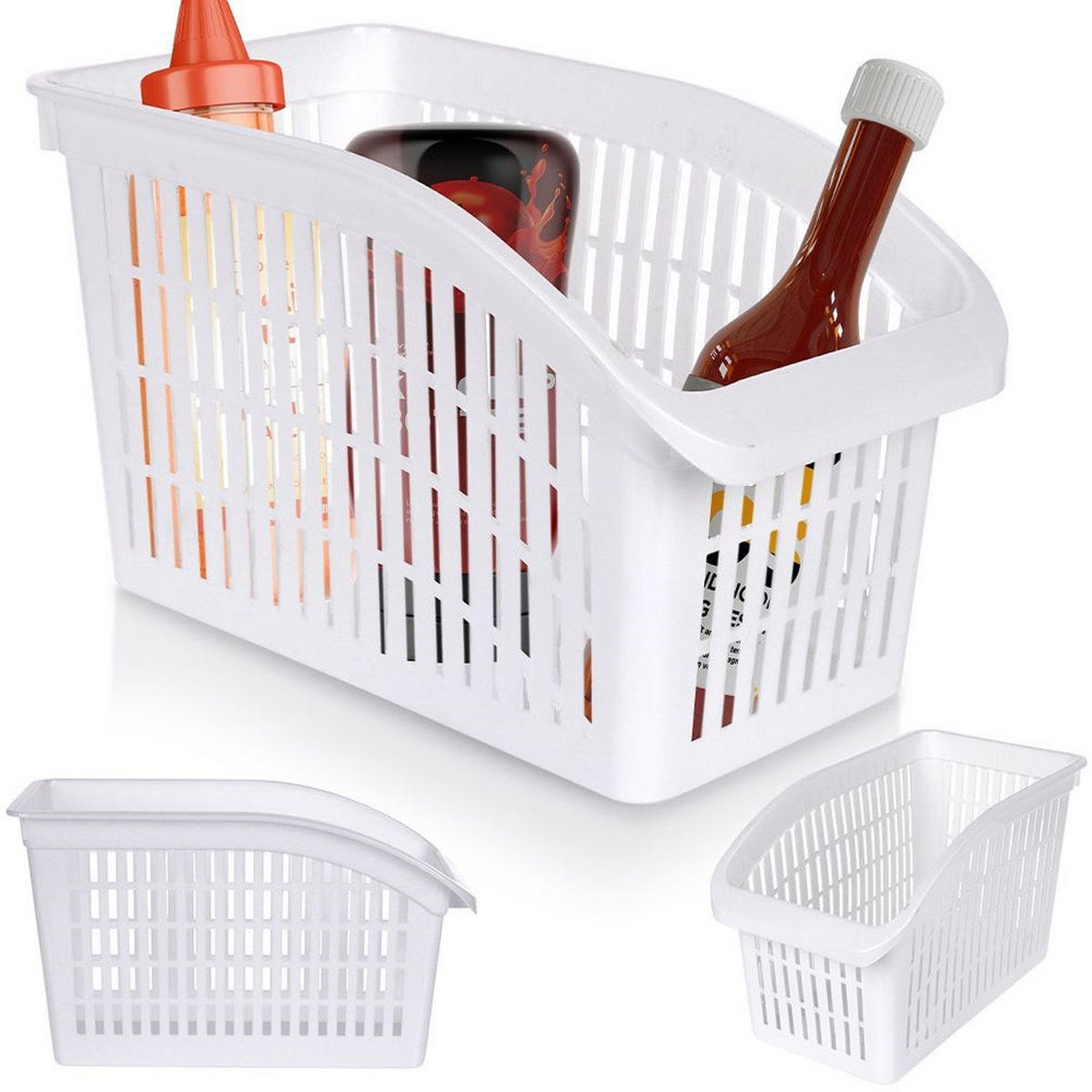 KÜHLSCHRANK-ORGANIZER 29x17x16 cm - Weiß, Kunststoff (29/16/17cm) - Excellent Houseware