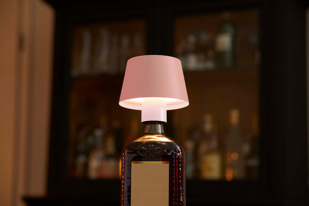 LED-TISCHLAMPE 3 in 1 Pink max. 45cm hoch - Rosa, Metall (11/11/45cm) - Northpoint