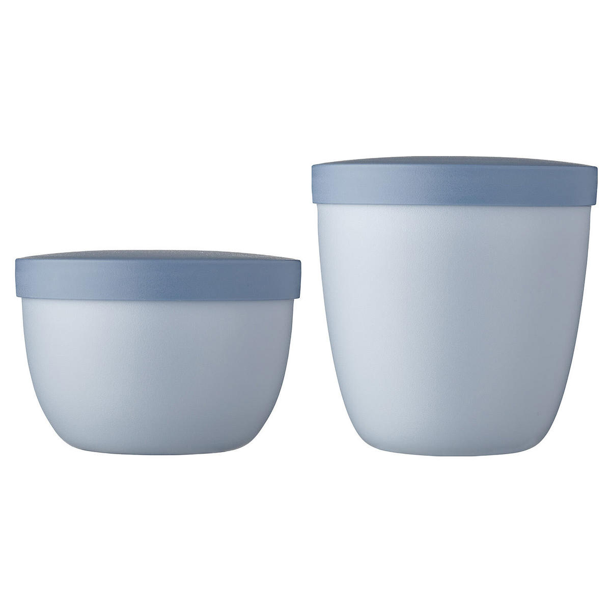 SNACKPOTS Ellipse Nordic Blue 350 & 500 ml 2er Set - Hellblau, Kunststoff (1/1/1cm) - Mepal
