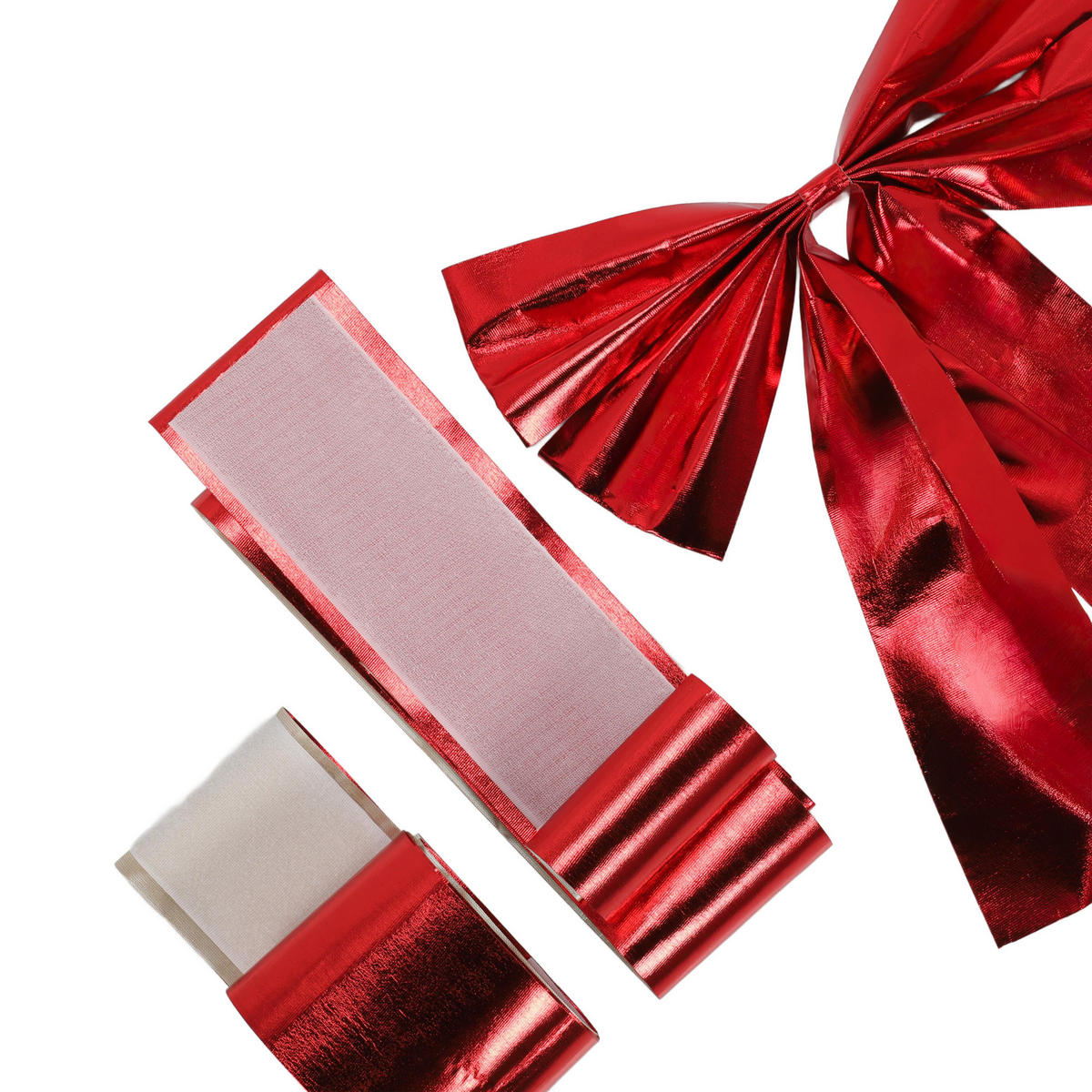 WEIHNACHTSDEKORATION Schleife 33/42 cm - Rot, Textil (10/42/33cm) - Home Styling Collection