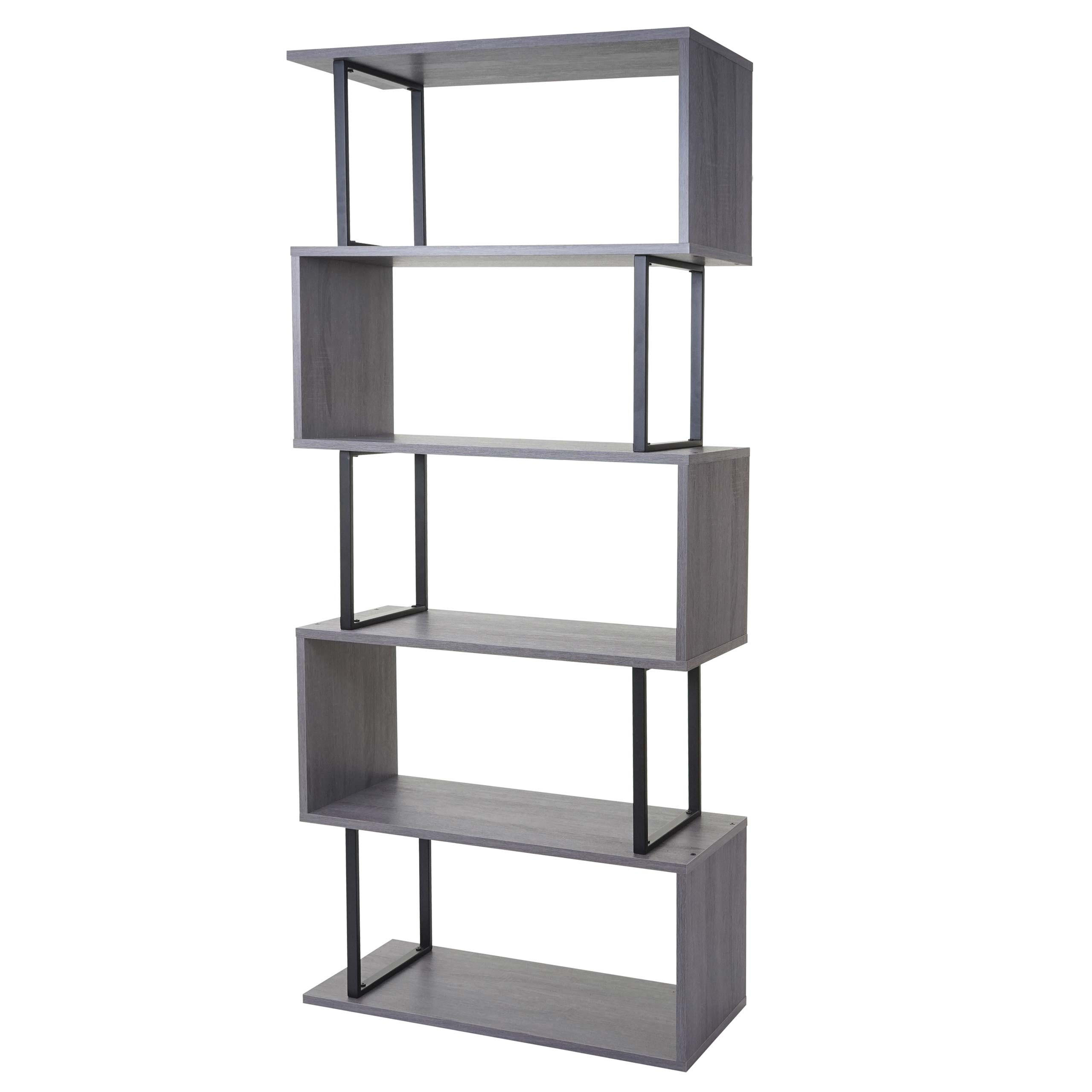 BÜCHERREGAL Grau - Grau, Holzwerkstoff (80/183/30cm) - MCW