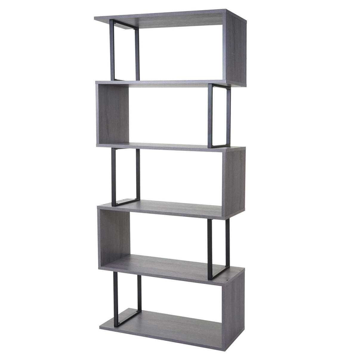 BÜCHERREGAL Grau - Grau, Holzwerkstoff (80/183/30cm) - MCW