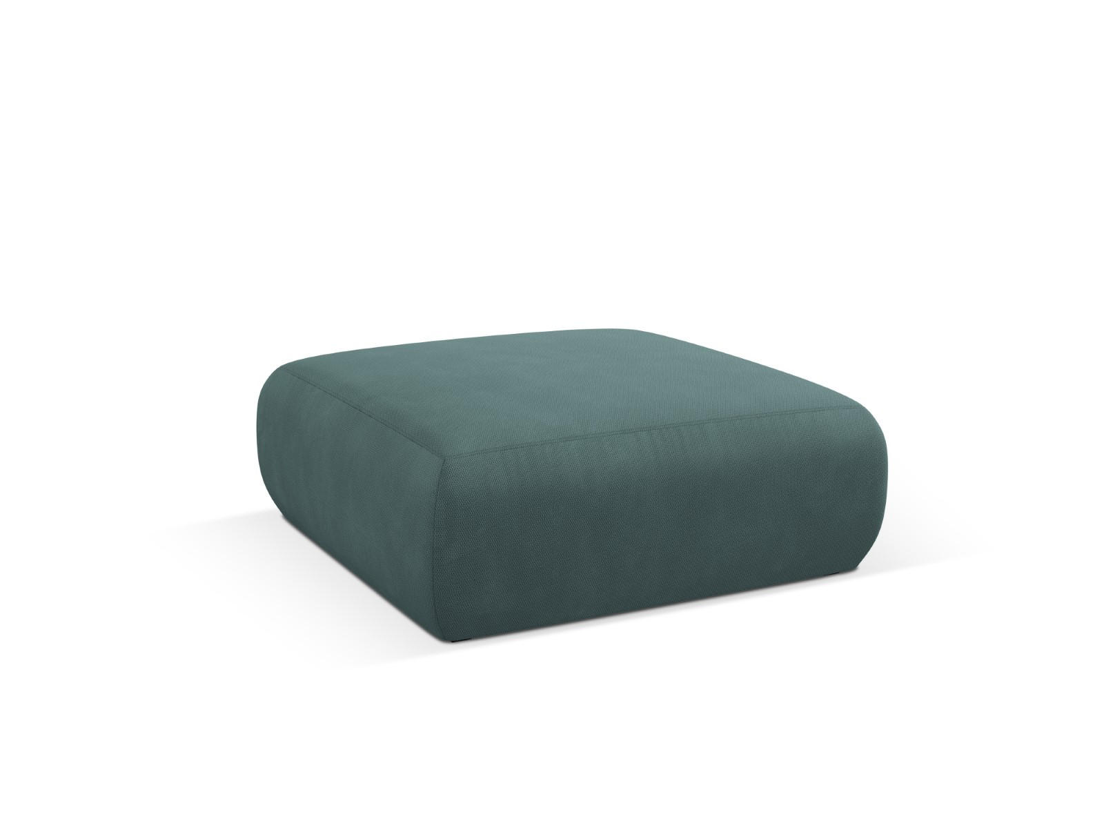 POUF Molino aus strukturiertem Stoff meergrün - Smaragdgrün, Textil (100/36/100cm) - Micadoni