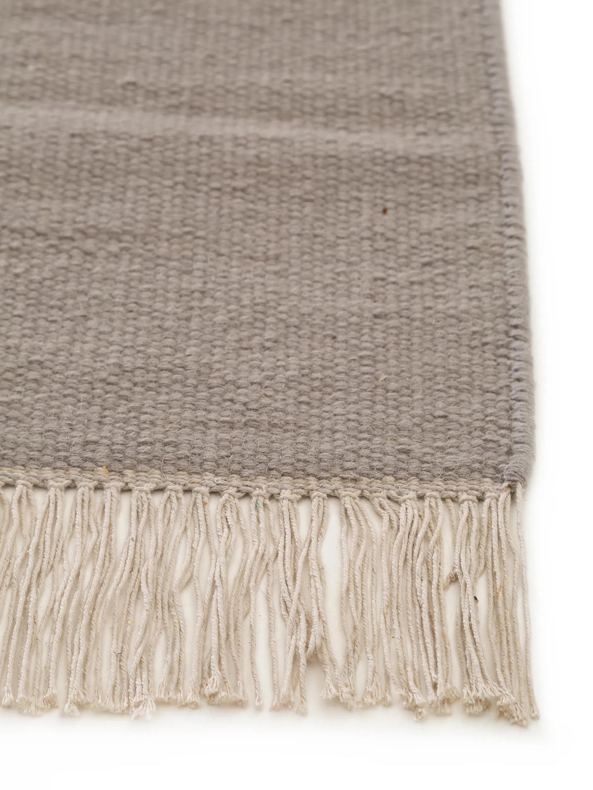 WOLLTEPPICH Liv Hellgrau 80x250 cm - Hellgrau, Textil (80/250cm) - benuta Pop