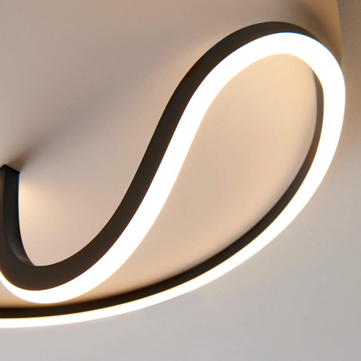 DECKENLEUCHTE Bowen, Schwarz, 17cm - Schwarz, Metall (17/56/17cm) - KOSILUM