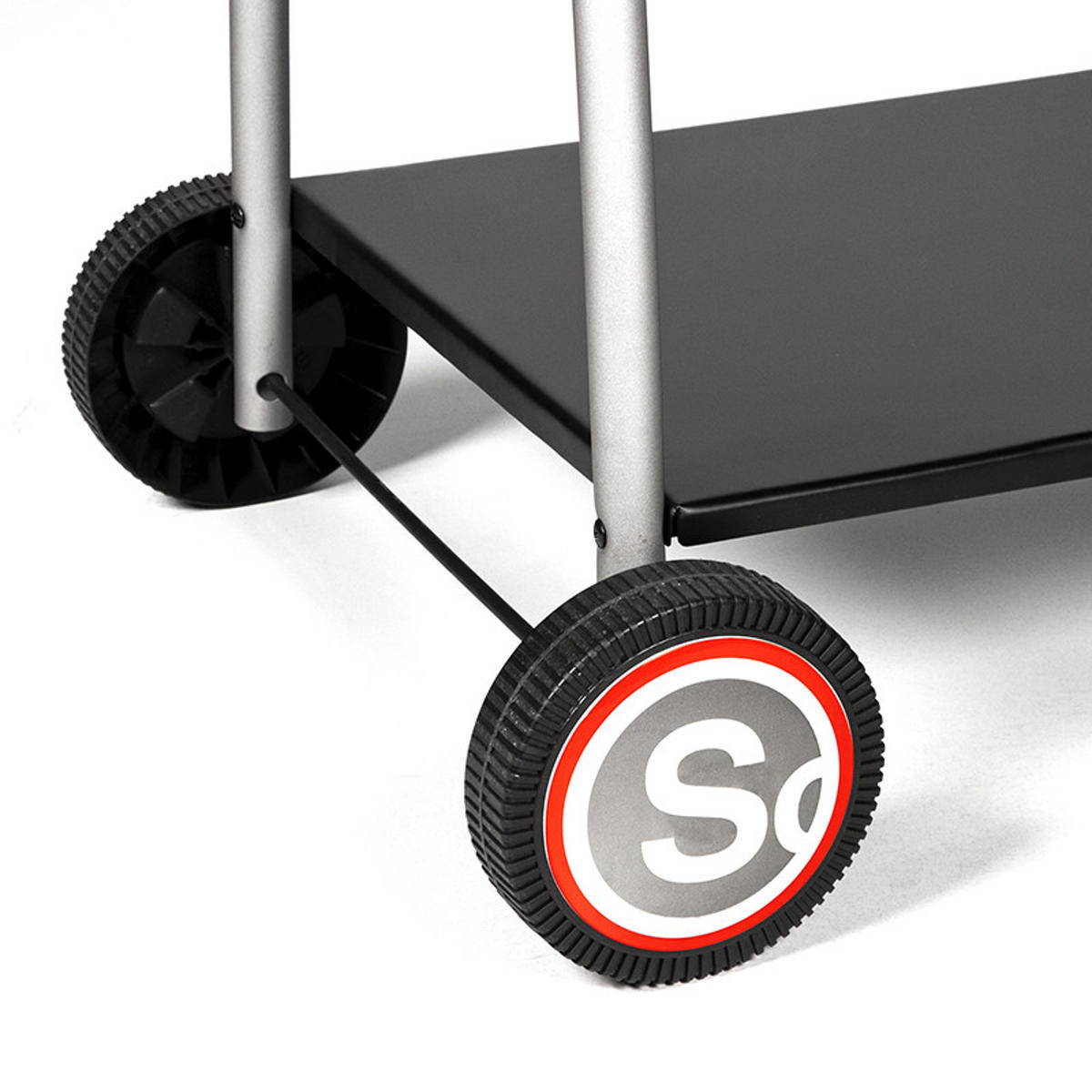 HOLZKOHLEGRILL Malaga Schwarz - Schwarz, Metall (53/94/133cm) - Somagic