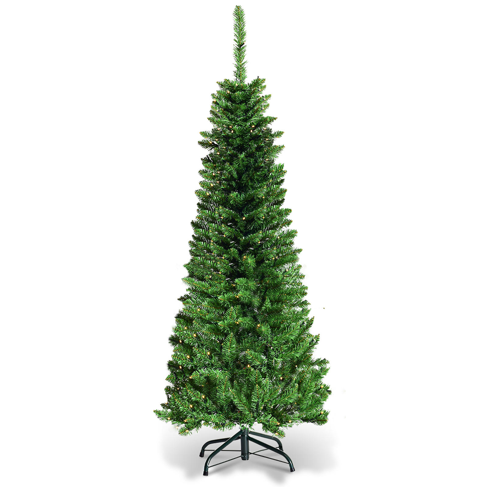 WEIHNACHTSBAUM Grün - Grün, Kunststoff (135cm) - COSTWAY