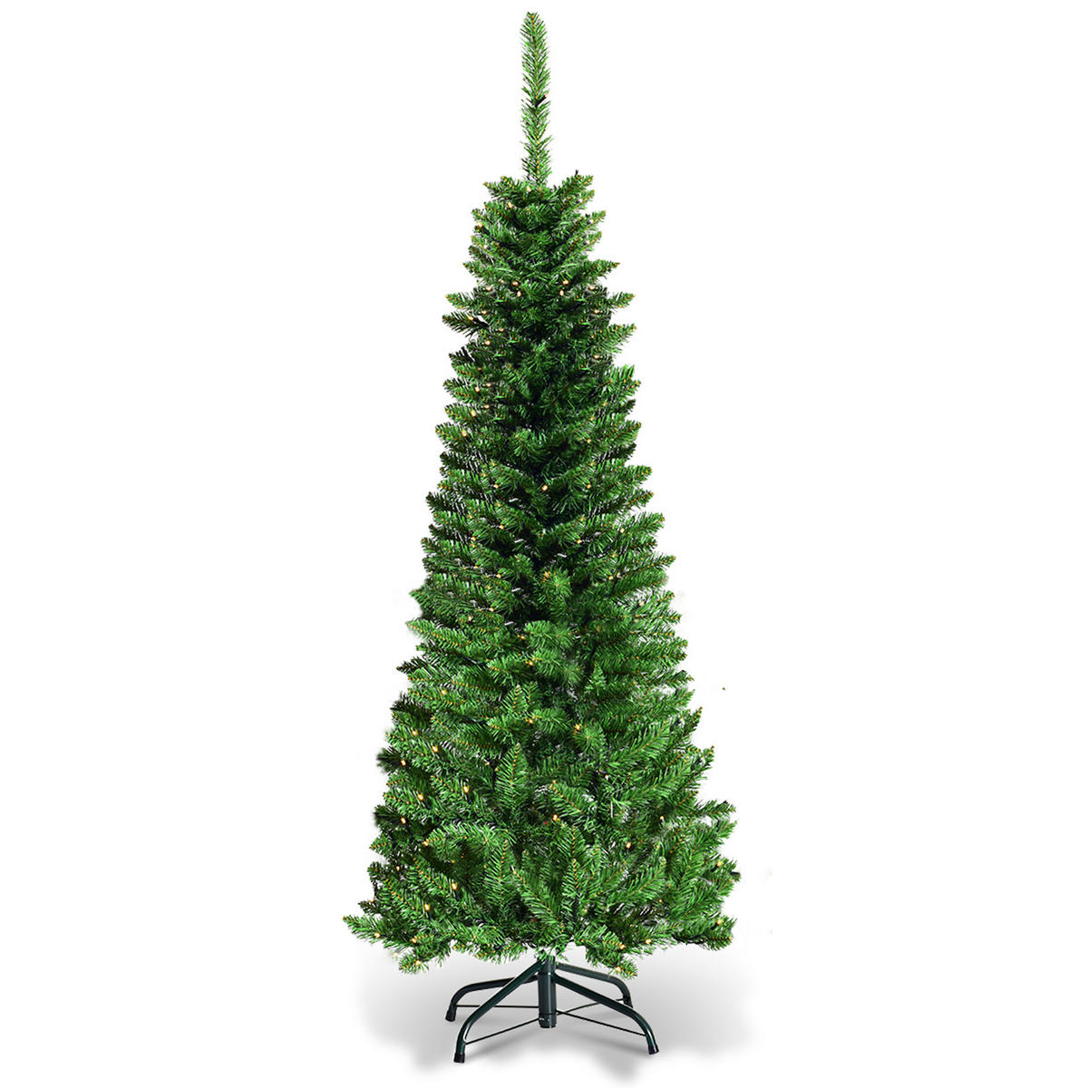WEIHNACHTSBAUM Grün - Grün, Kunststoff (135cm) - COSTWAY